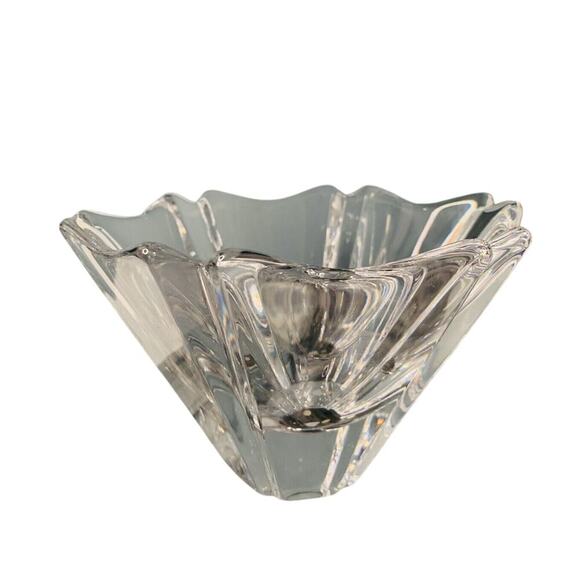 Orrefors Orion Crystal Bowl 7” Wide Signed Lars Hellsten LH 464213 Sweden - Picture 1 of 16